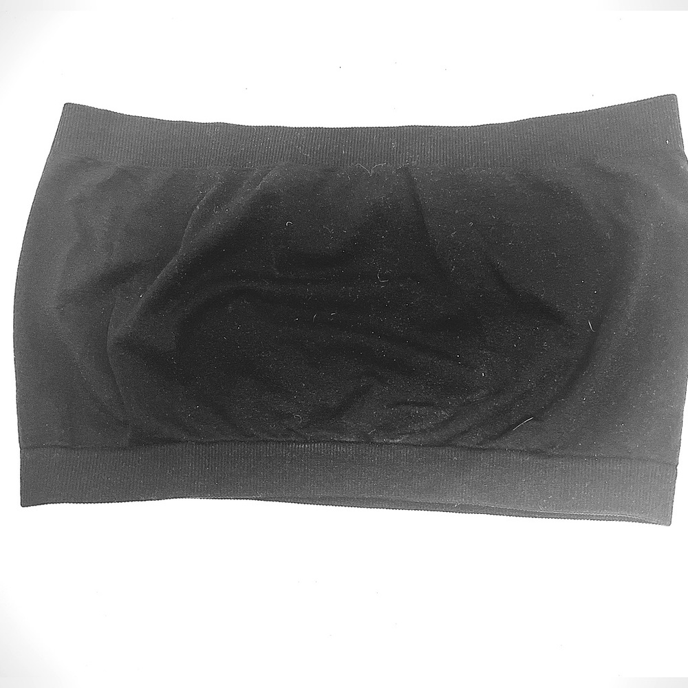 Womens Strapless Black Bralette , One Size NWT
